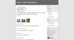 Desktop Screenshot of hafinternational.com