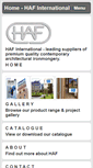 Mobile Screenshot of hafinternational.com