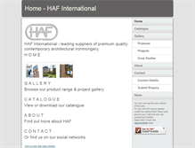 Tablet Screenshot of hafinternational.com